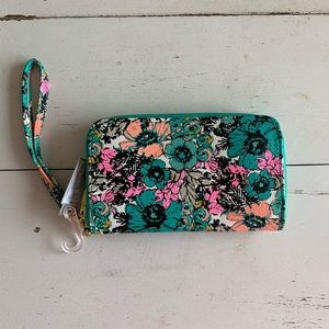 Floral Target Wristlet
